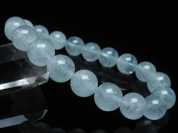 アクアマリン ブレスレット 10mm 一点物 111-38467