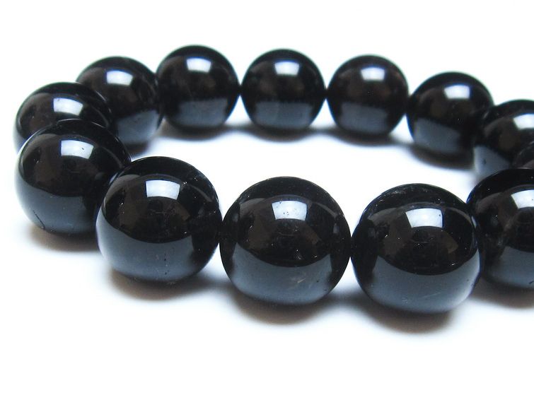 モリオン ブレスレット 18mm 黒水晶 ブレス 一点物 111-38894