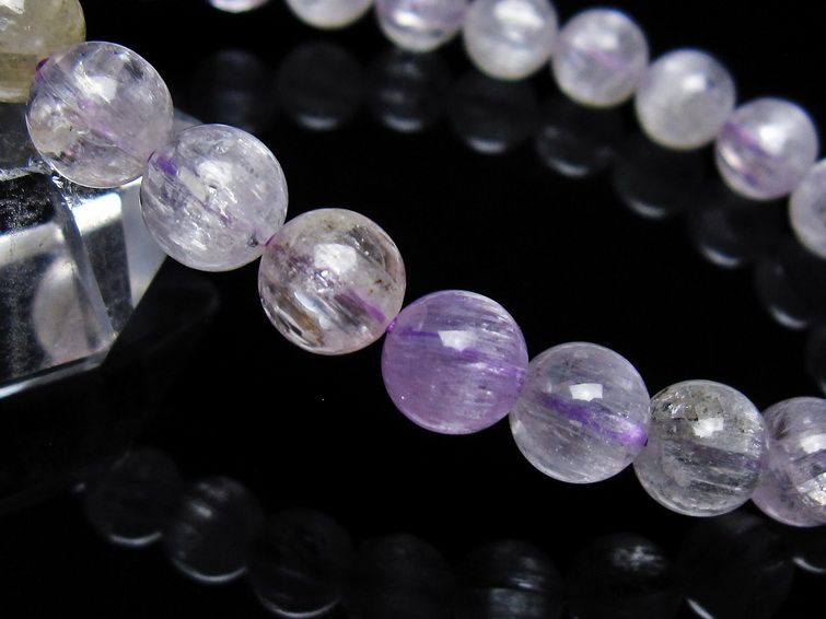 クンツァイト ブレスレット 8mm 一点物 111-40716