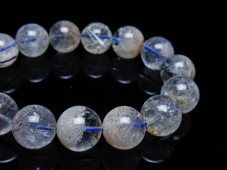 ホワイトガーデンファントムクォーツ ブレスレット 15mm 一点物 111-42536