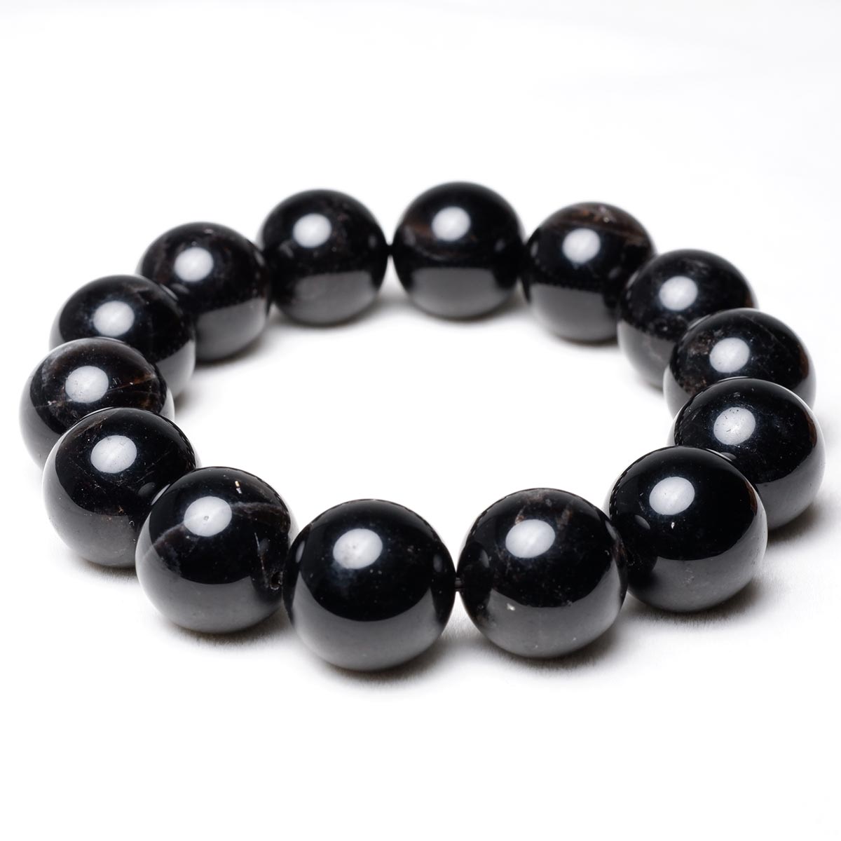モリオン 黒水晶 ブレスレット 17mm 一点物 メール便可 [M便 1/10] 111