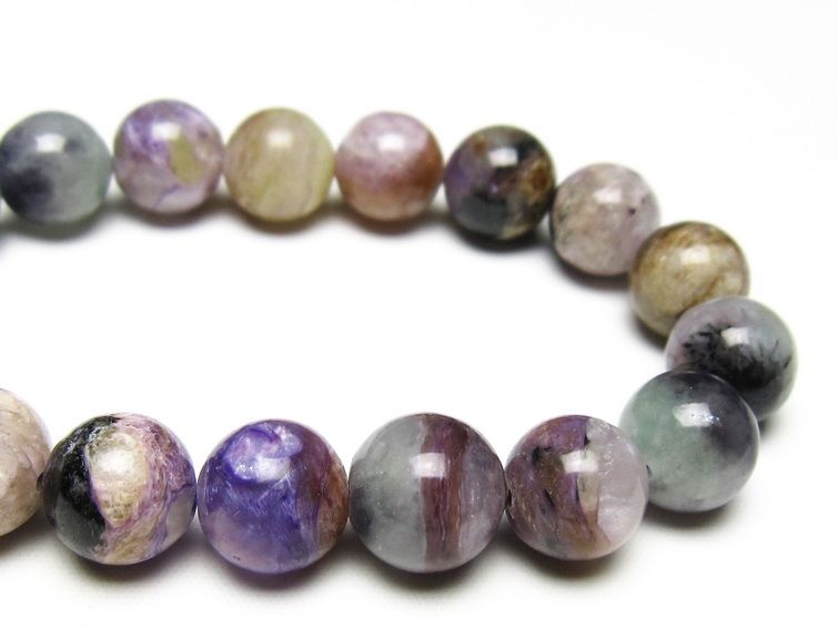 チャロアイト ブレスレット 12mm 一点物 メール便可 111-49235 【sold out】