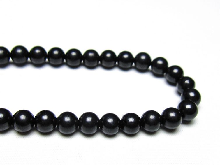 シュンガイト ブレスレット 6mm 一点物 メール便可 111-49619