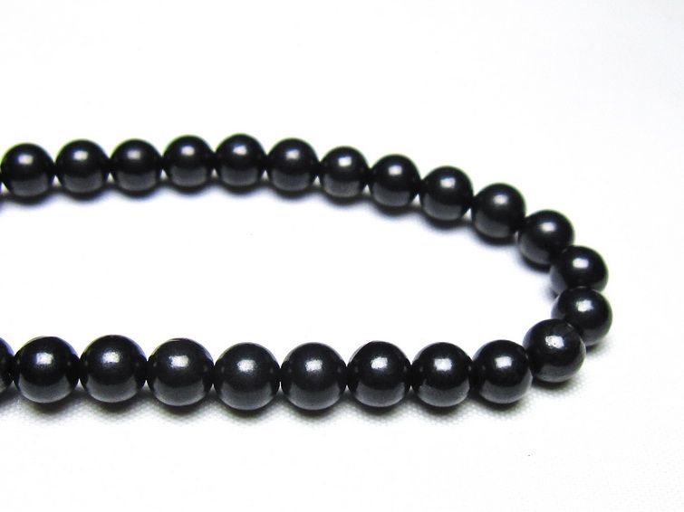 シュンガイト ブレスレット 6mm 一点物 メール便可 111-49639