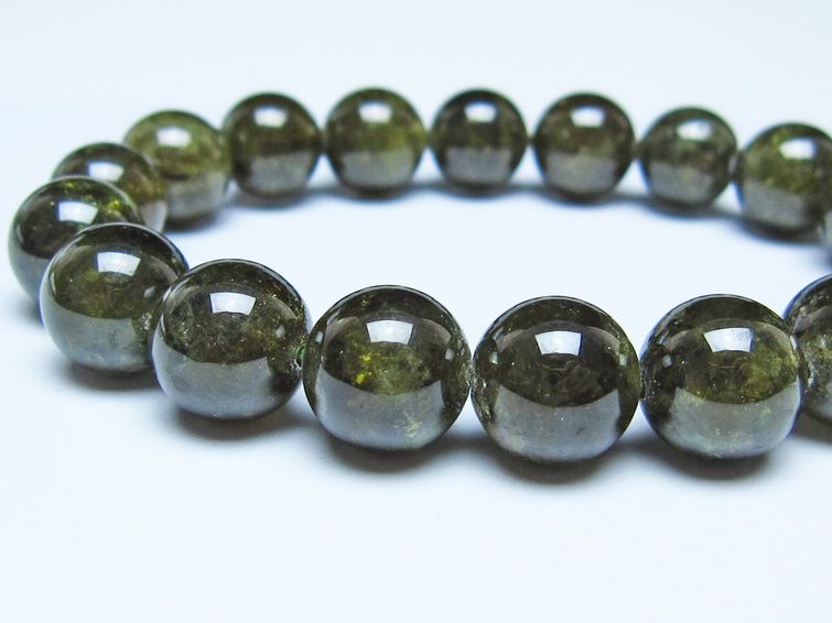 ツァボライト ブレスレット 12mm 一点物 メール便可 111-49759 【sold out】