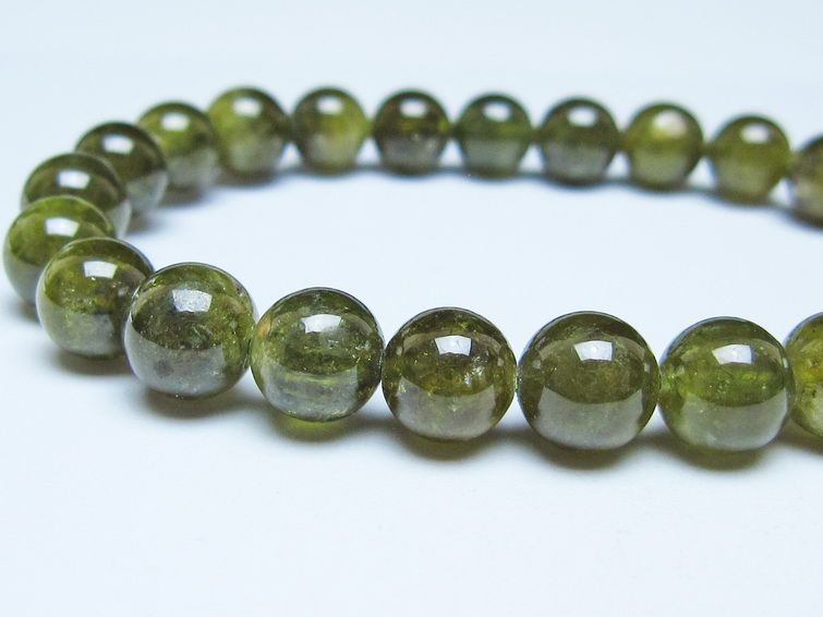 ツァボライト ブレスレット 8mm 一点物 メール便可 111-49799 【sold out】