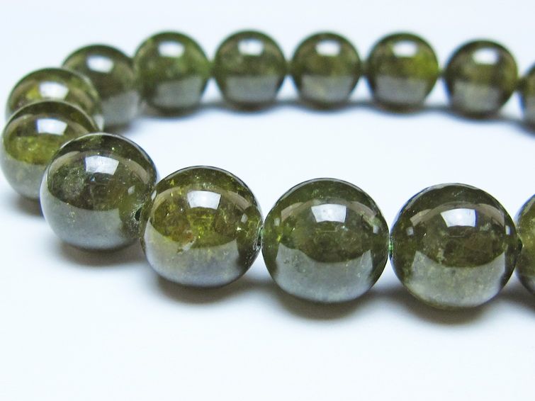 ツァボライト ブレスレット 11mm 一点物 111-49806