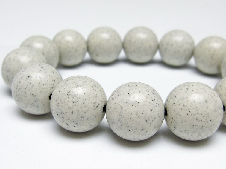 北投石 ブレスレット 16mm 一点物 メール便可 111-50110