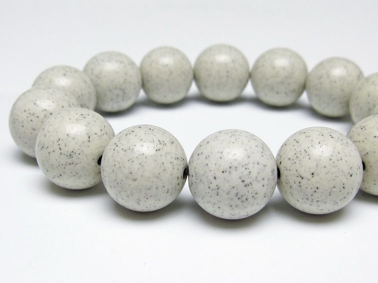 北投石 ブレスレット 16mm 一点物 メール便可 111-50112