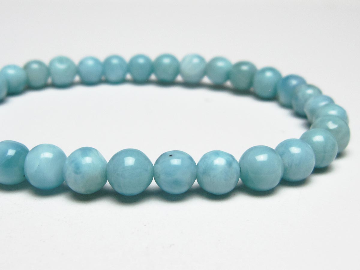 ラリマー ブレスレット 6mm 一点物 111-51033