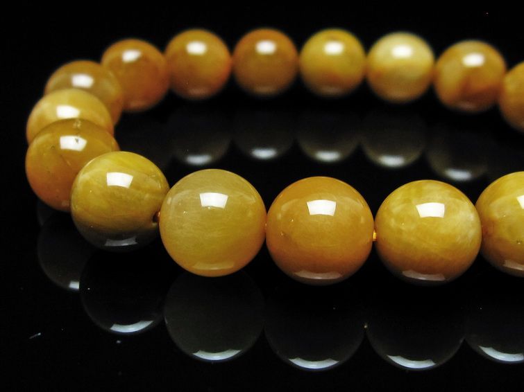 ルチルクォーツ ブレスレット 11mm ゴールドルチル ブロンズルチル 一点物 111-54966