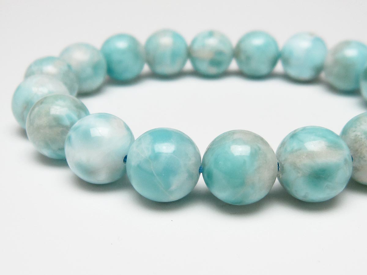 ラリマー ブレスレット 12mm 一点物 111-56452