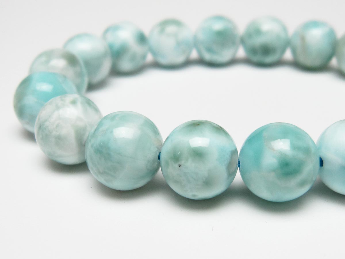 ラリマー ブレスレット 12mm 一点物 111-56455