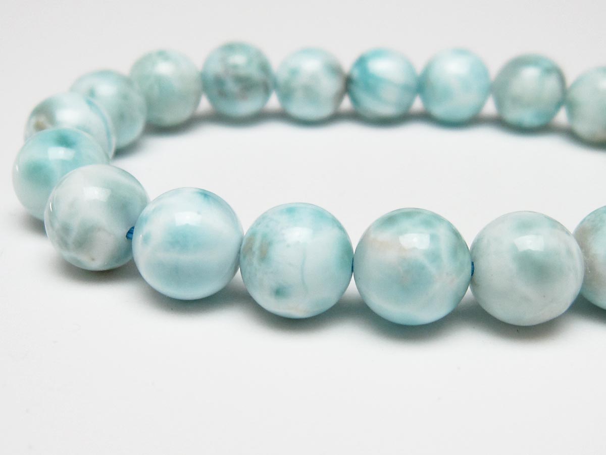 ラリマー ブレスレット 10mm 一点物 111-56466
