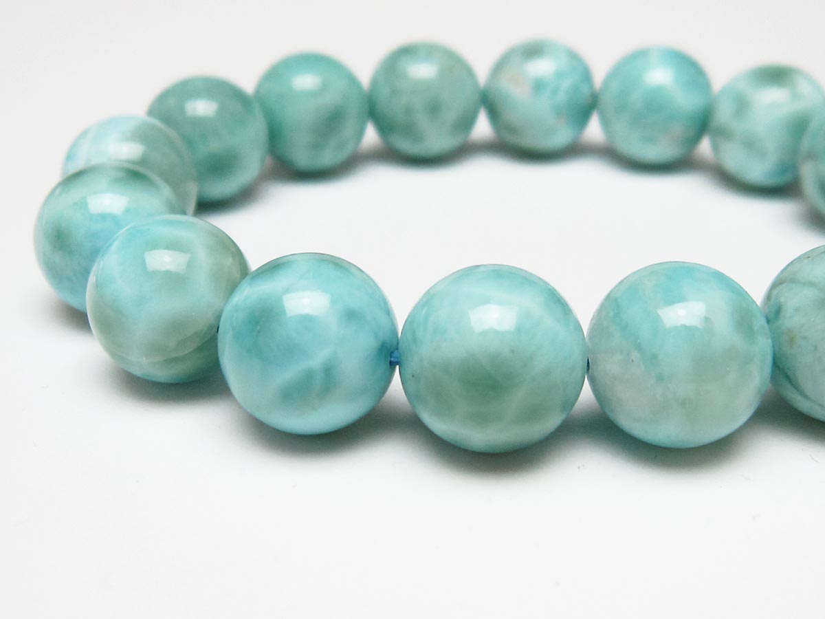 ラリマー ブレスレット 13mm 一点物 111-56473