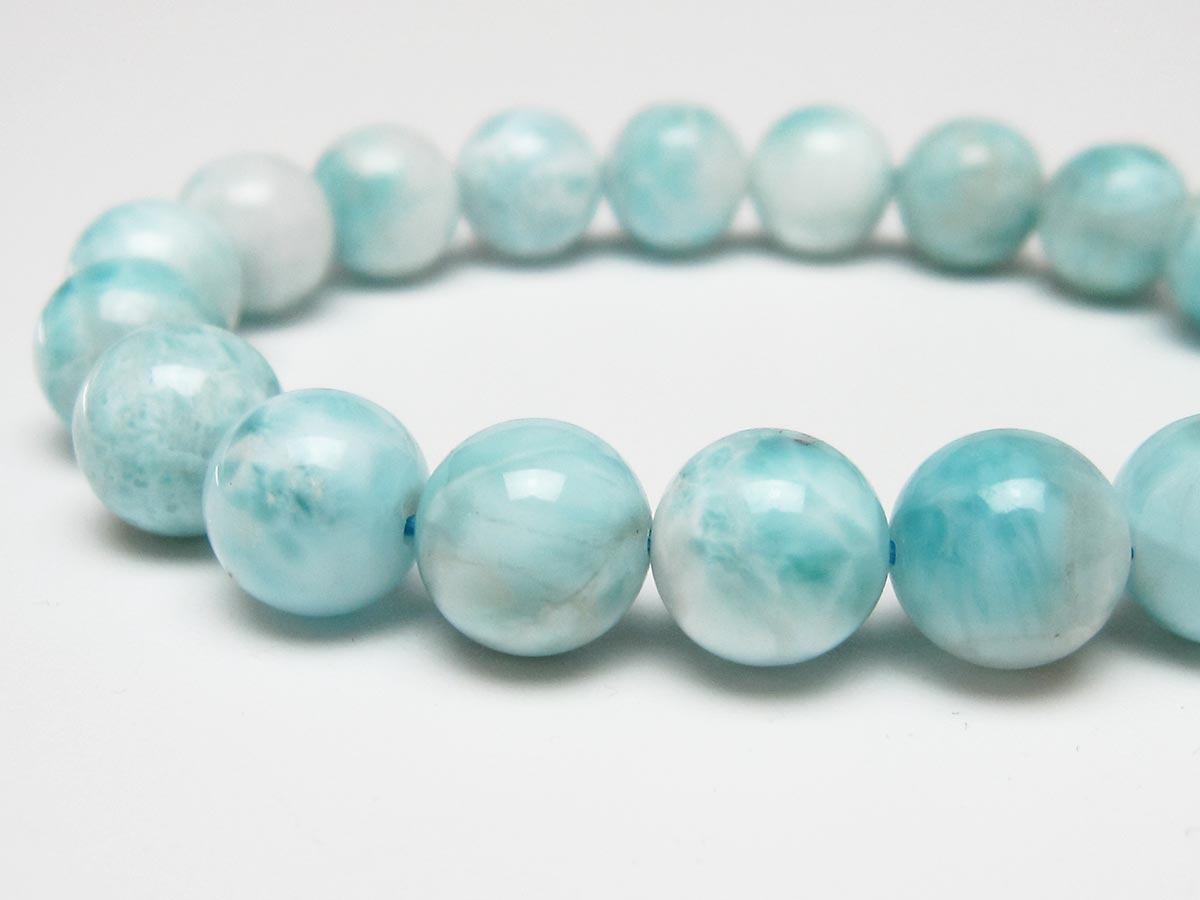 ラリマー ブレスレット 10mm 一点物 111-56477