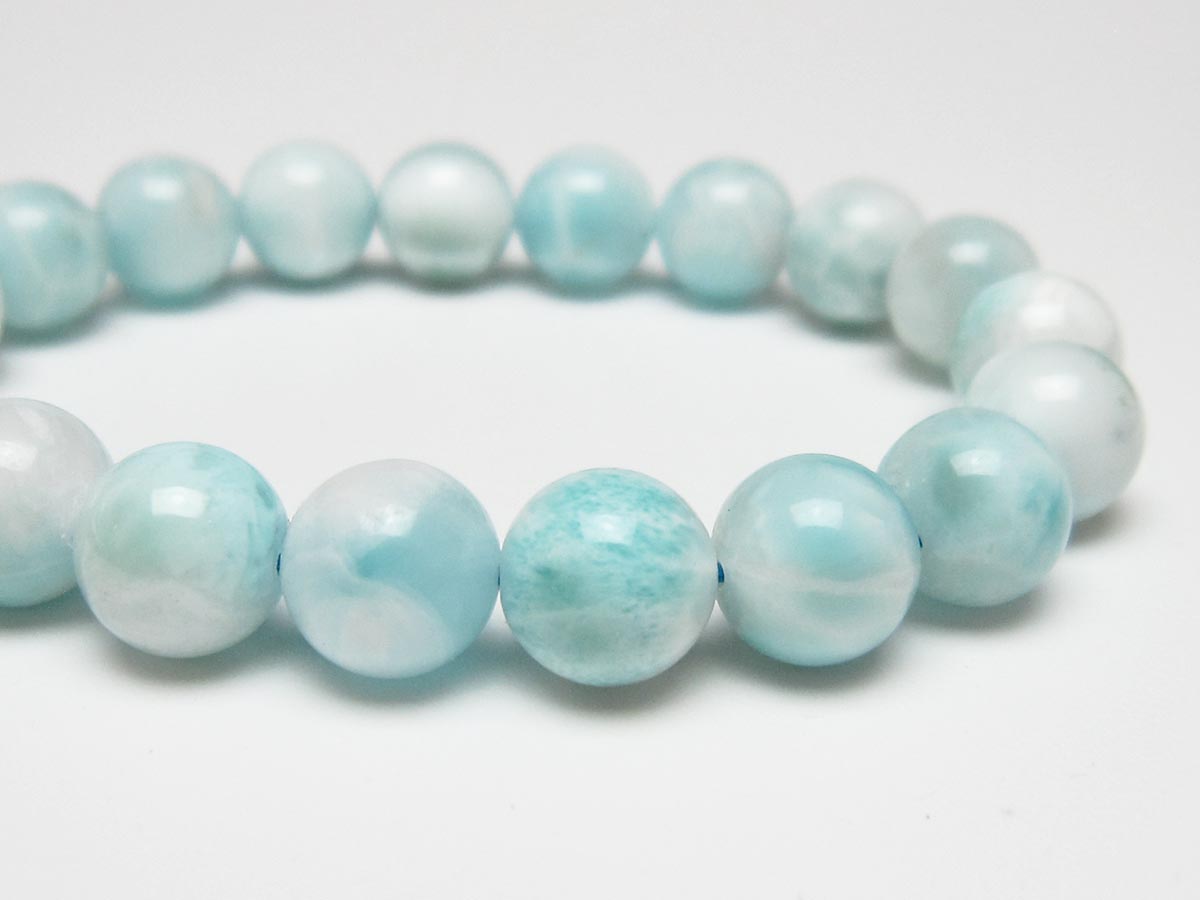 ラリマー ブレスレット 10mm 一点物 111-56485