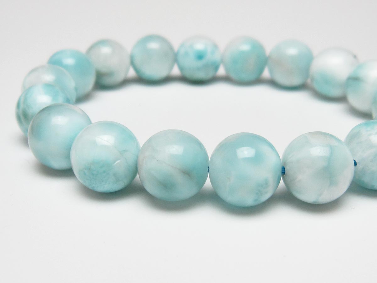 ラリマー ブレスレット 12mm 一点物 111-56486