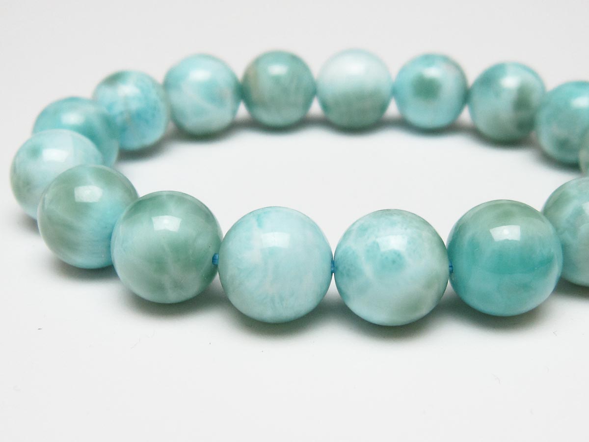 ラリマー ブレスレット 12mm 一点物 111-56495