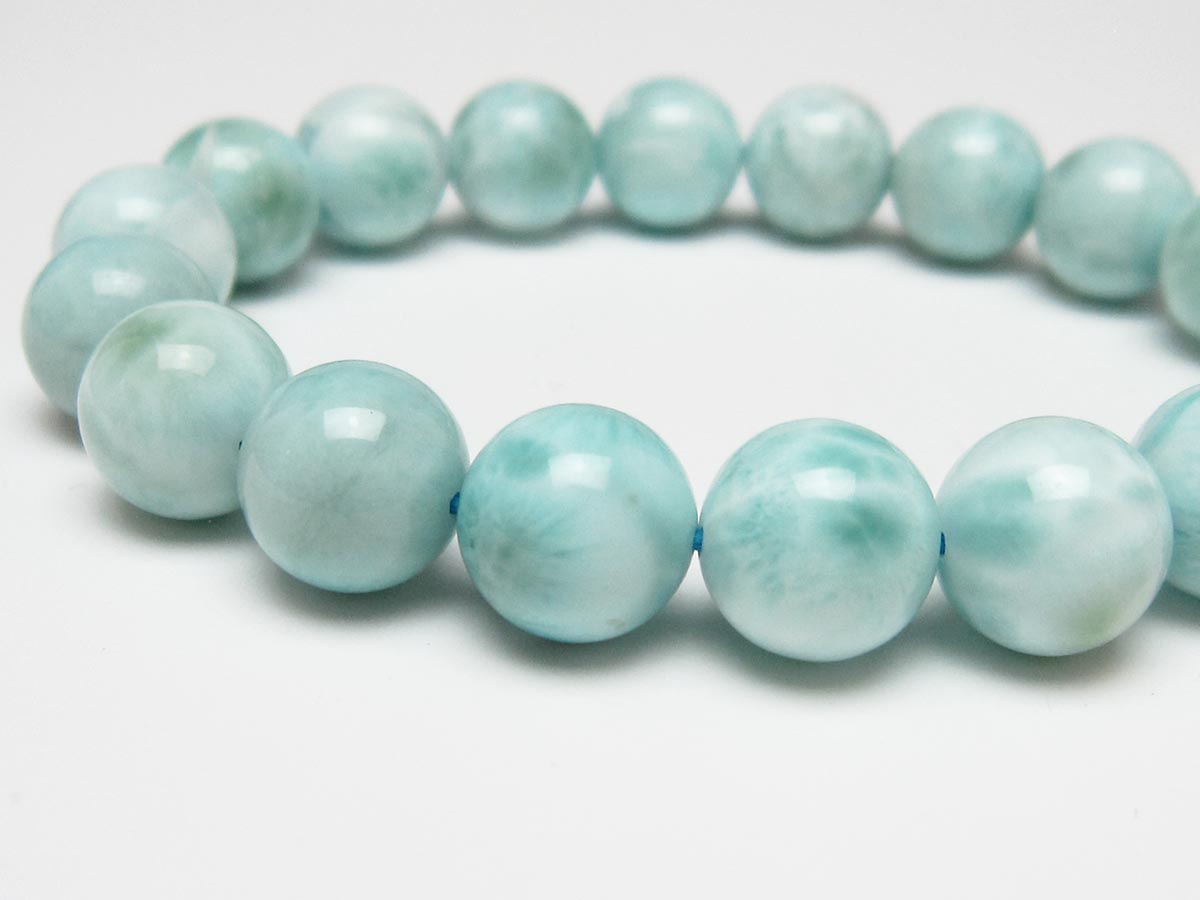 ラリマー ブレスレット 12mm 一点物 111-56498