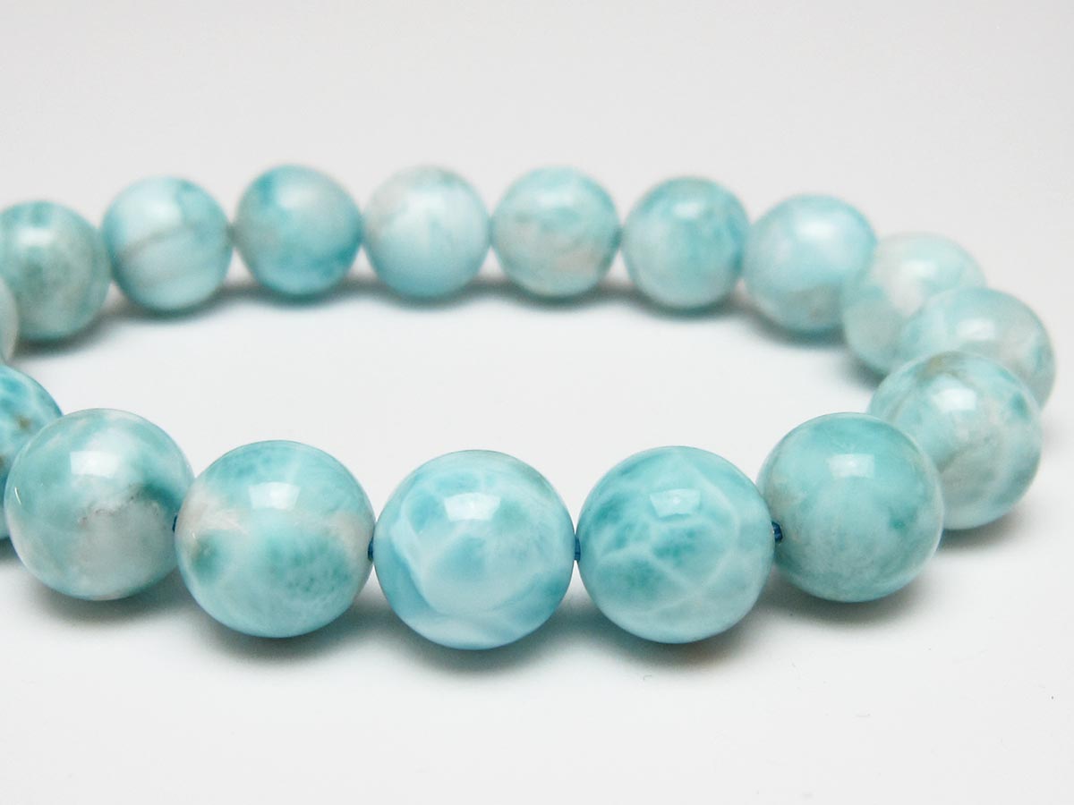 ラリマー ブレスレット 12mm 一点物 111-56499