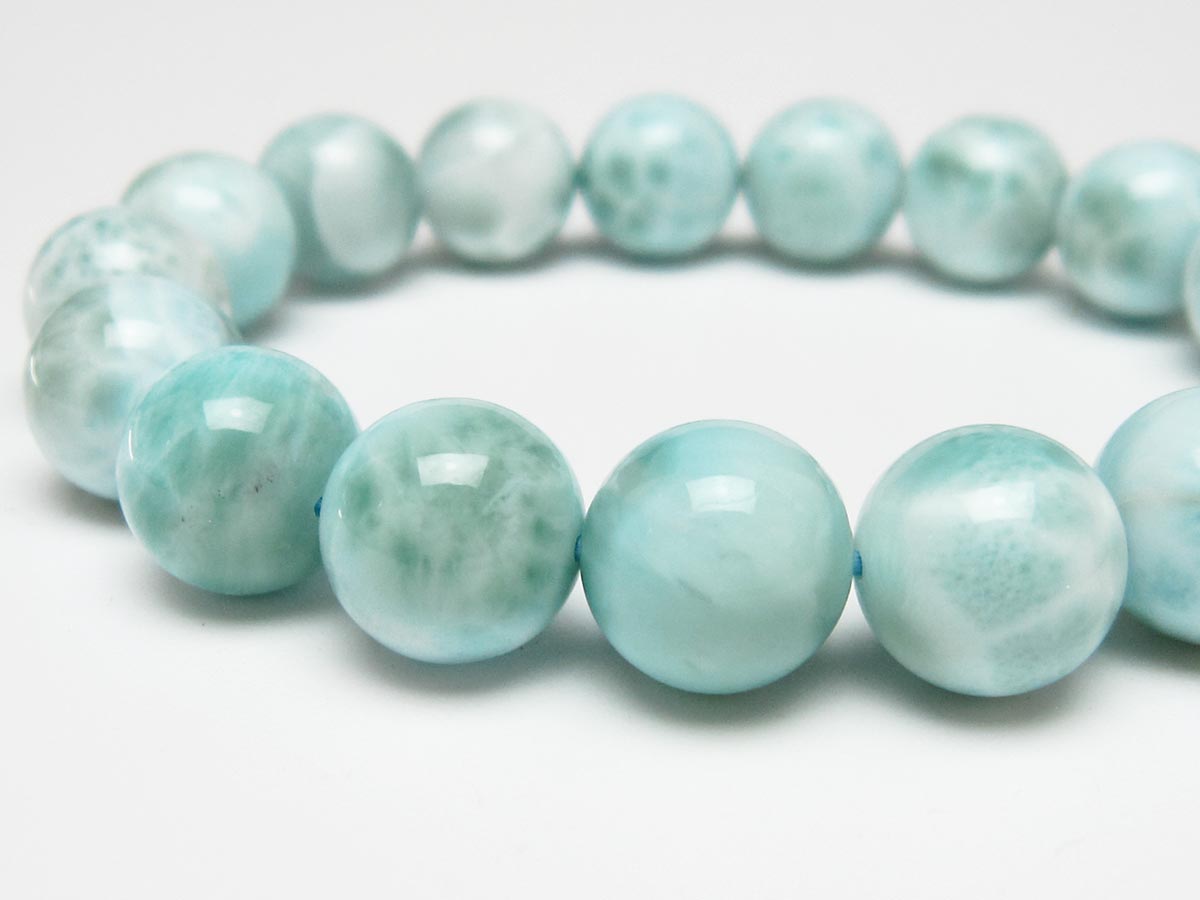 ラリマー ブレスレット 13mm 一点物 111-56518