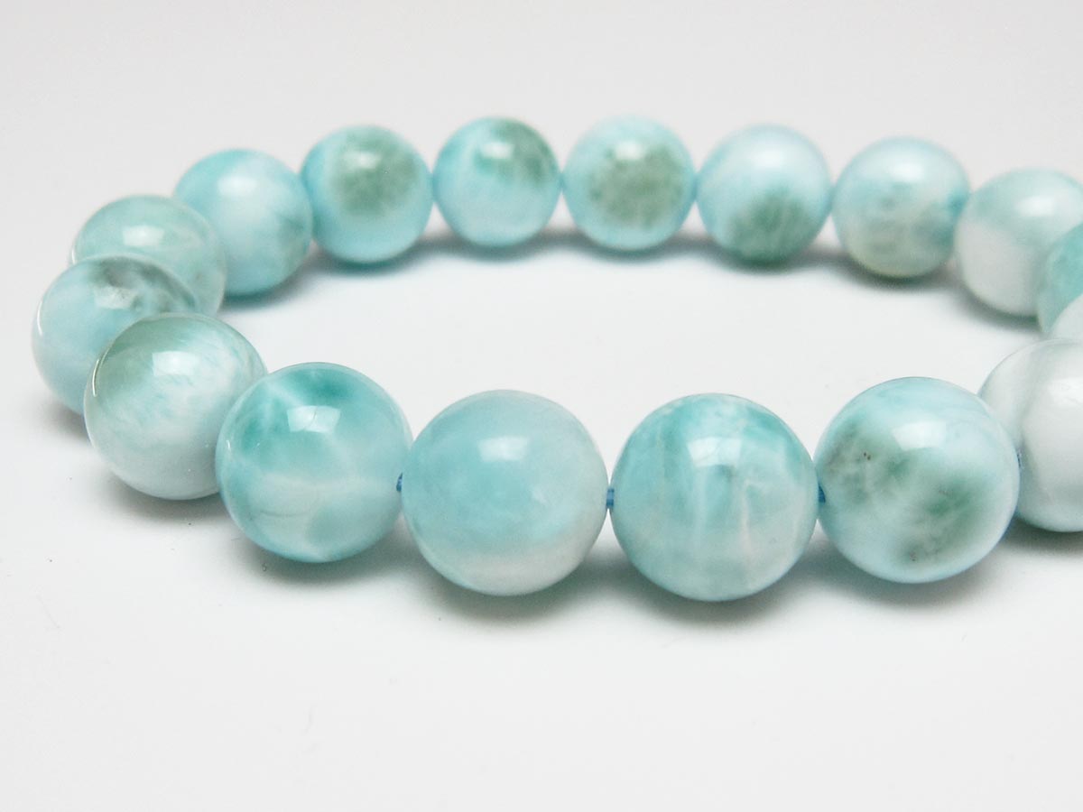 ラリマー ブレスレット 13mm 一点物 111-56538