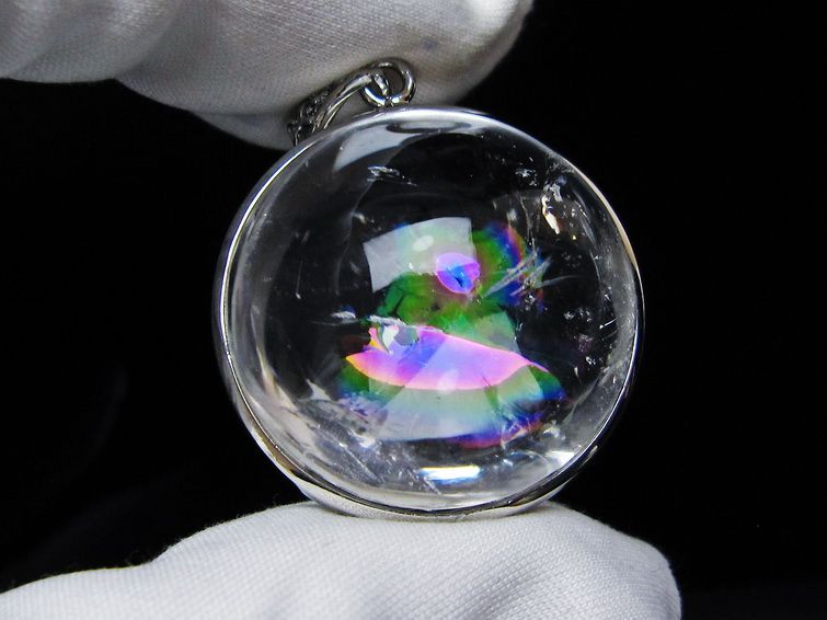 アイリスクォーツ 水晶 ペンダント 虹入り 一点物 メール便可 112-12371 【sold out】