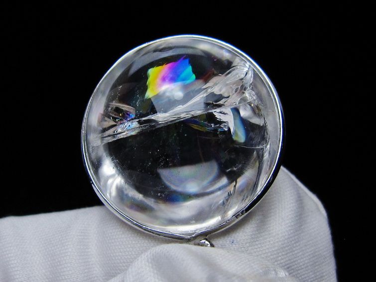アイリスクォーツ 水晶 ペンダント 虹入り 一点物 112-12377