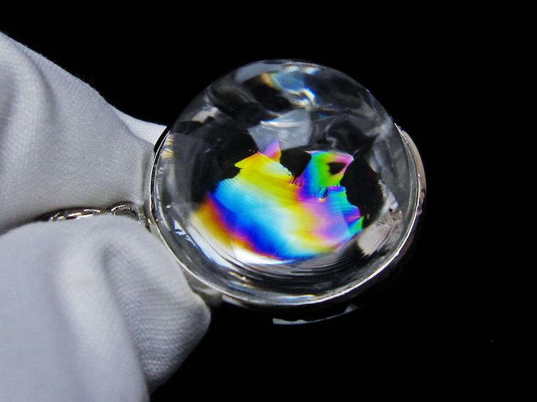 アイリスクォーツ 水晶 ペンダント 虹入り 一点物 112-12382