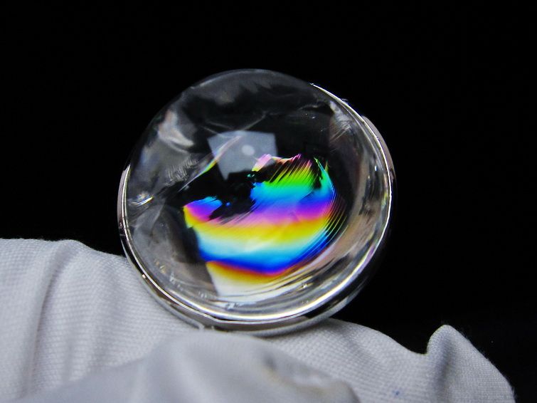 アイリスクォーツ 水晶 ペンダント 虹入り 一点物 112-12382