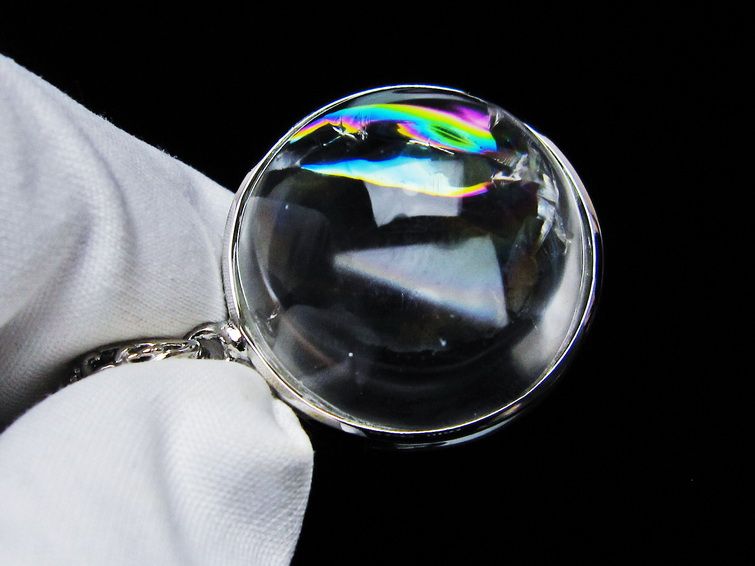 アイリスクォーツ 水晶 ペンダント 虹入り 一点物 112-12386