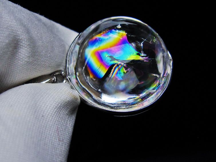 アイリスクォーツ 水晶 ペンダント 虹入り 一点物 112-12388