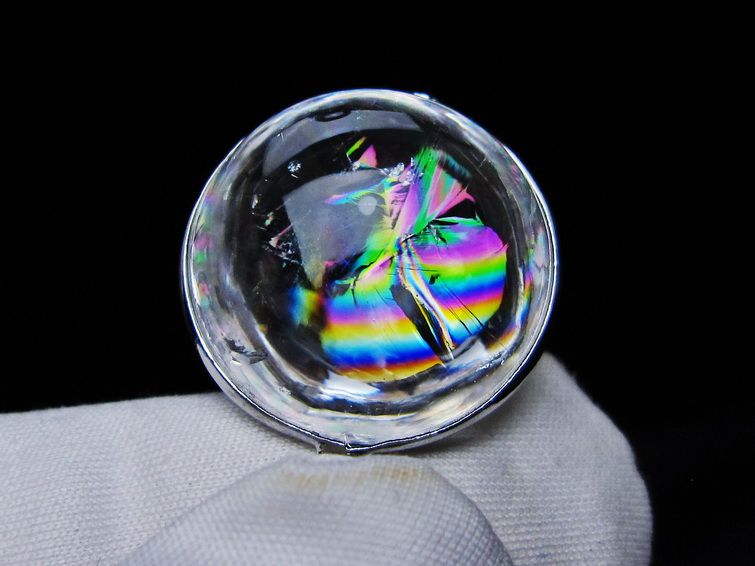 アイリスクォーツ 水晶 ペンダント 虹入り 一点物 112-12388