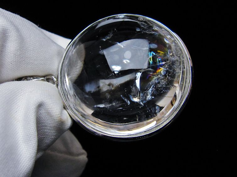 アイリスクォーツ 水晶 ペンダント 虹入り 一点物 112-12404