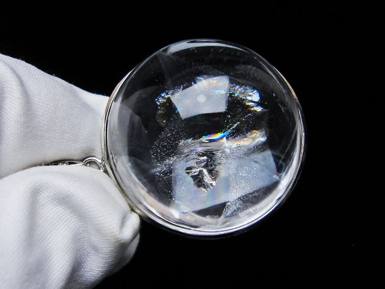 アイリスクォーツ 水晶 ペンダント 虹入り 一点物 112-12407