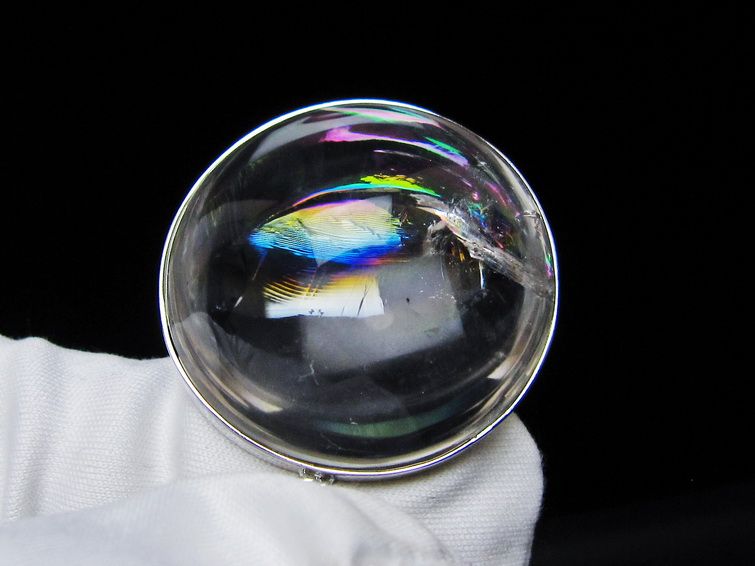 アイリスクォーツ 水晶 ペンダント 虹入り 一点物 112-12408