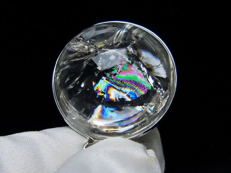 アイリスクォーツ 水晶 ペンダント 虹入り 一点物 112-12409