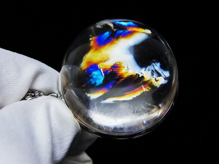 アイリスクォーツ 水晶 ペンダント 虹入り 一点物 112-12412