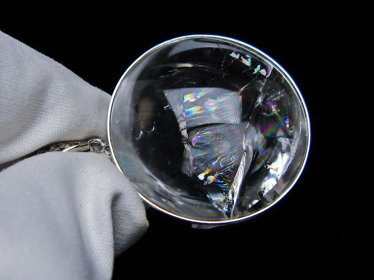 アイリスクォーツ 水晶 ペンダント 虹入り 一点物 112-12414