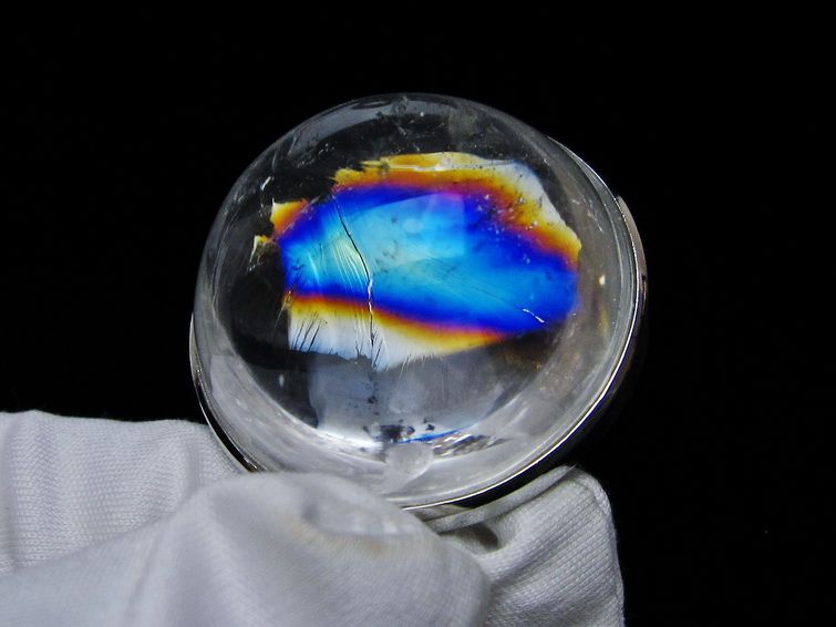 アイリスクォーツ 水晶 ペンダント 虹入り 一点物 112-12417