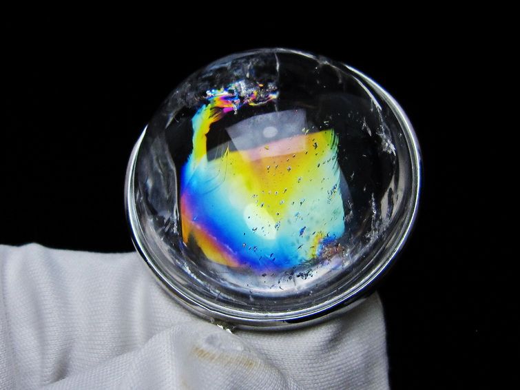 アイリスクォーツ 水晶 ペンダント 虹入り 一点物 112-12428