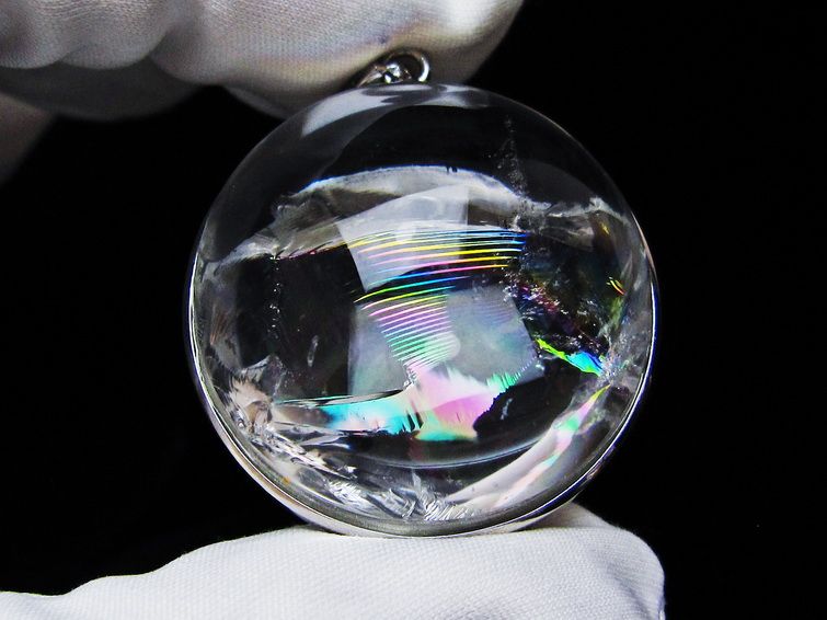 アイリスクォーツ 水晶 ペンダント 虹入り 一点物 112-12429