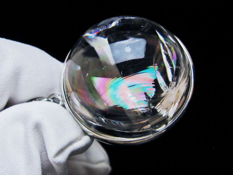 アイリスクォーツ 水晶 ペンダント 虹入り 一点物 112-12438