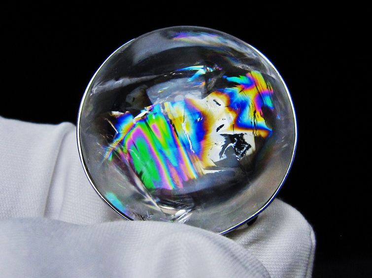 アイリスクォーツ 水晶 ペンダント 虹入り 一点物 112-12441