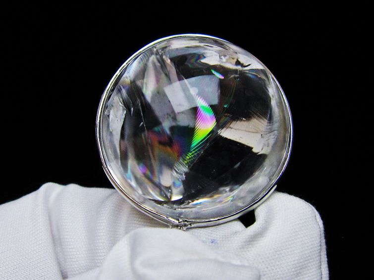 アイリスクォーツ 水晶 ペンダント 虹入り 一点物 112-12443