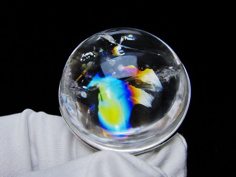 アイリスクォーツ 水晶 ペンダント 虹入り 一点物 112-12445