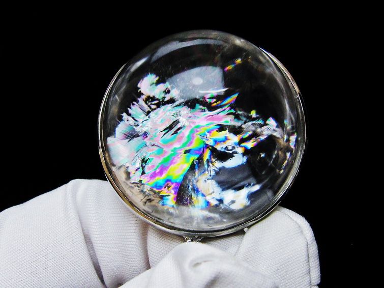 アイリスクォーツ 水晶 ペンダント 虹入り 一点物 112-12447