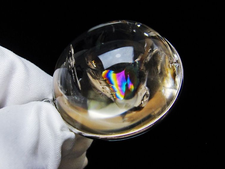 スモーキークォーツ ペンダント 煙水晶 アイリスクォーツ 虹入り 一点物 112-12469