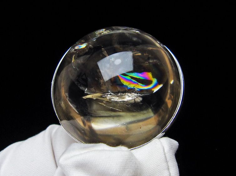 スモーキークォーツ ペンダント 煙水晶 アイリスクォーツ 虹入り 一点物 112-12469
